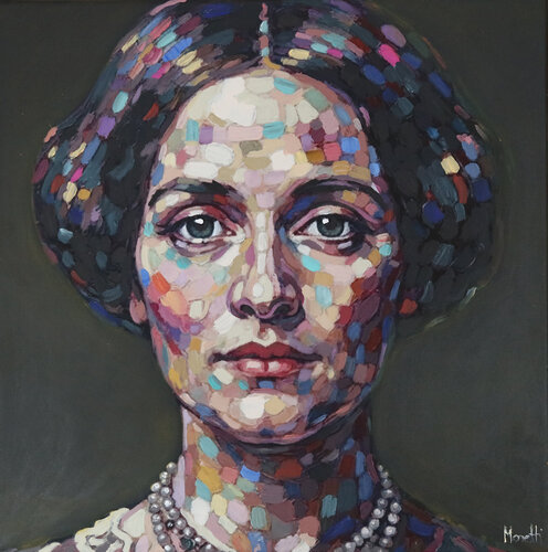 Ada Lovelace - Realistic pop art painting by Maria Moretti, Painting for Sale on Select