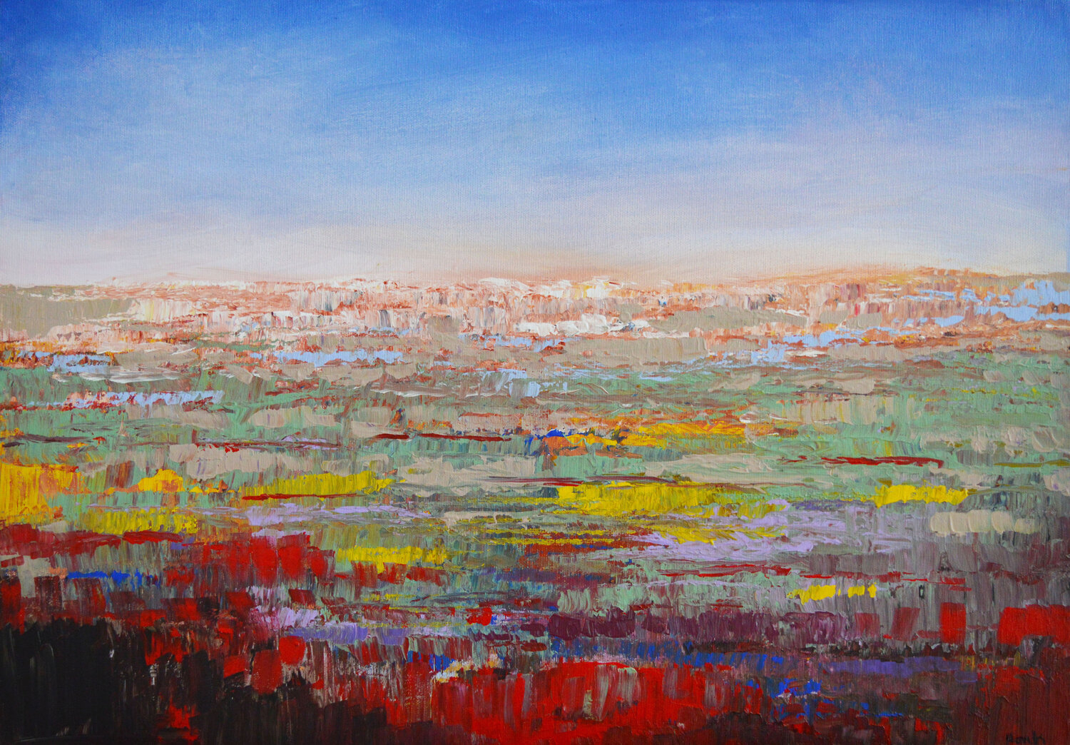 Landscape - Wide view Maria Moretti Original painting for sale