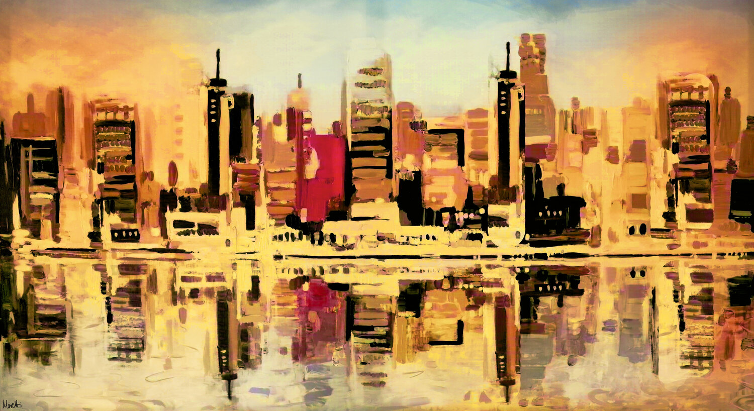 Urban legend Maria Moretti Original painting for sale