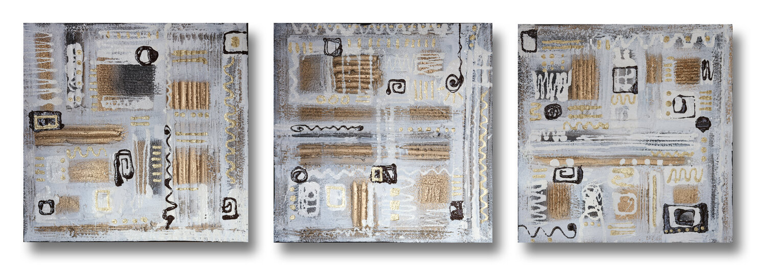 Golden signs Maria Moretti Original painting for sale