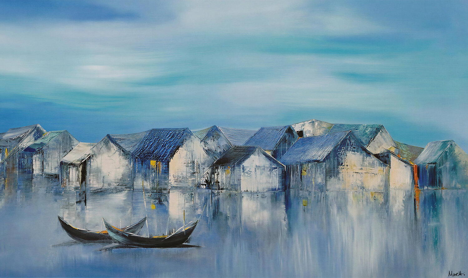 new day - landscape Maria Moretti Original painting for sale