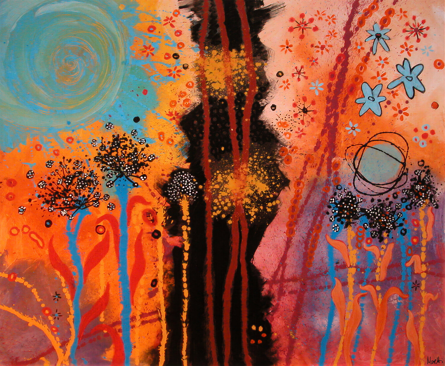 Natur - Abstract painting Maria Moretti Original painting for sale