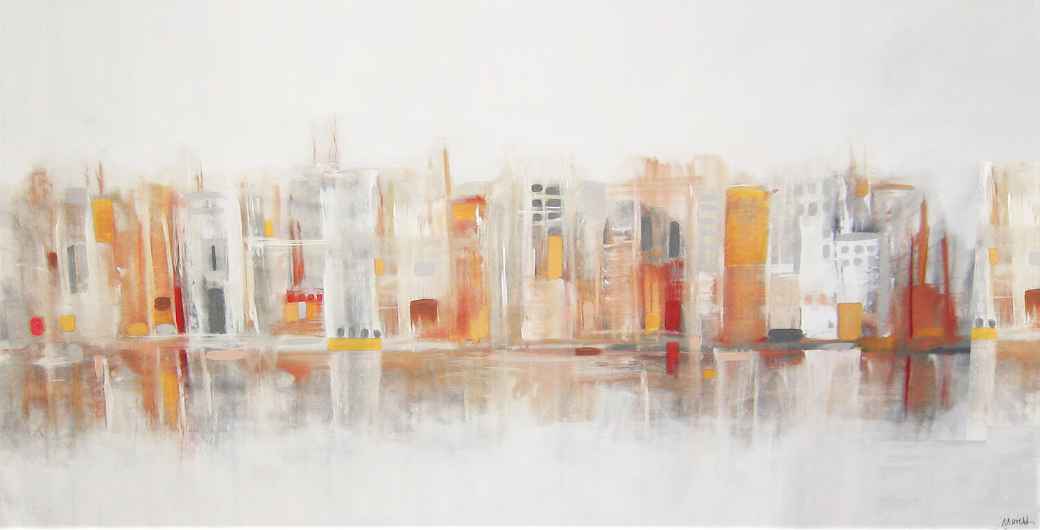 Innocent city Maria Moretti Original painting for sale