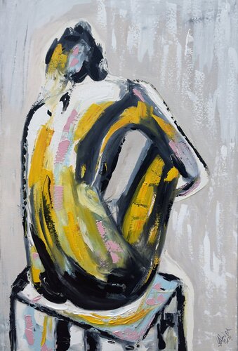 Seating Nude von Sabina Nealon, Malerei kaufen auf Select