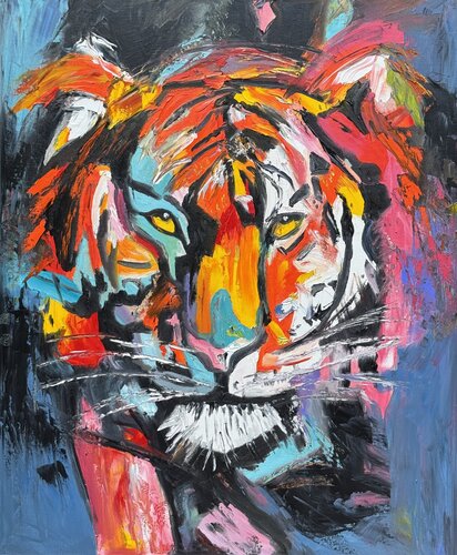Wild Majestic Tiger von Sabina Nealon, Malerei kaufen auf Select
