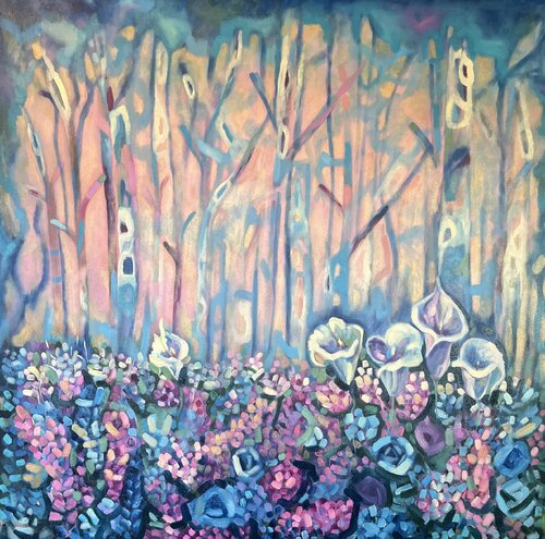 The Garden of Becoming No 3 by clare schouten, Painting for Sale on Select