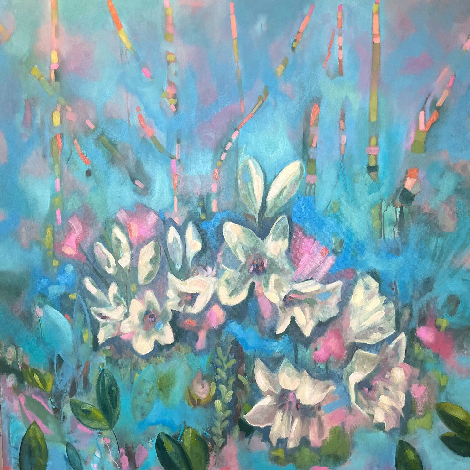 The Garden of Becoming No 2 clare schouten Original painting for sale