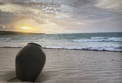Sonnenuntergang, Bali by Marta Widowitz, Painting for Sale on Select