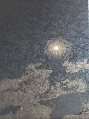 Vollmond by Marta Widowitz, Painting for Sale on Select