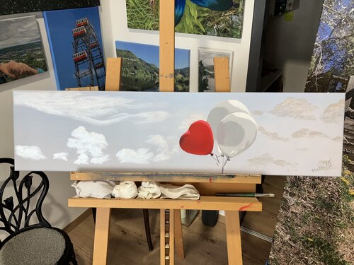 Luftballons by Marta Widowitz, Painting for Sale on Select