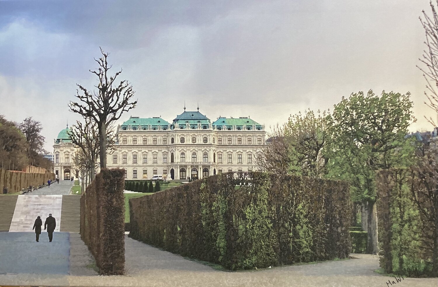 Belvedere, Wien Marta Widowitz Original painting for sale