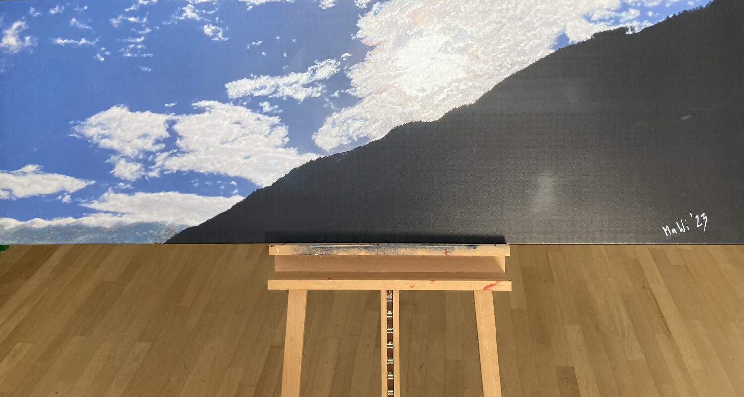 Wolken im Gebirge Marta Widowitz Original painting for sale