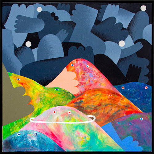 CONNECTED 2 (collab w. ZLISM) by Tommy Knuts, Painting for Sale on Select