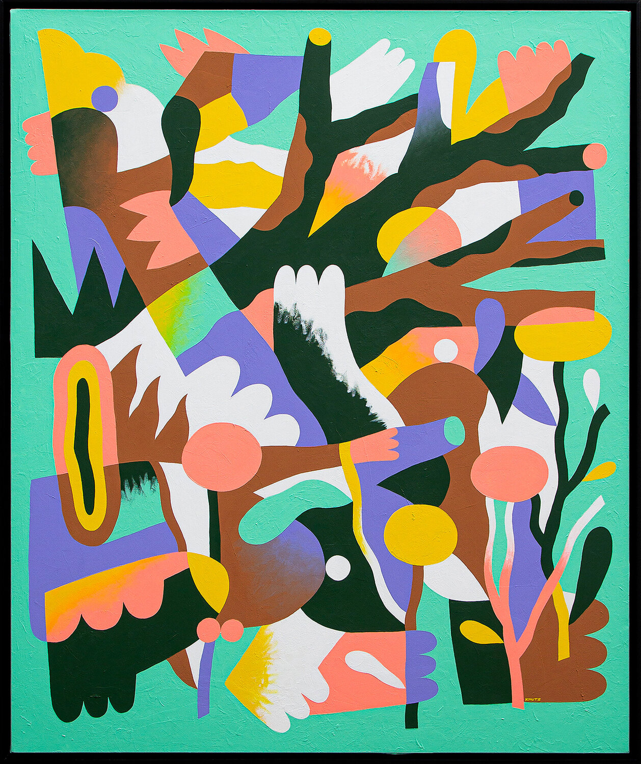 DEPUIS LA TERRASSE Tommy Knuts Original painting for sale
