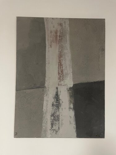 Mystical Grey by Roman Gegansha Gvarliani, Painting for Sale on Select