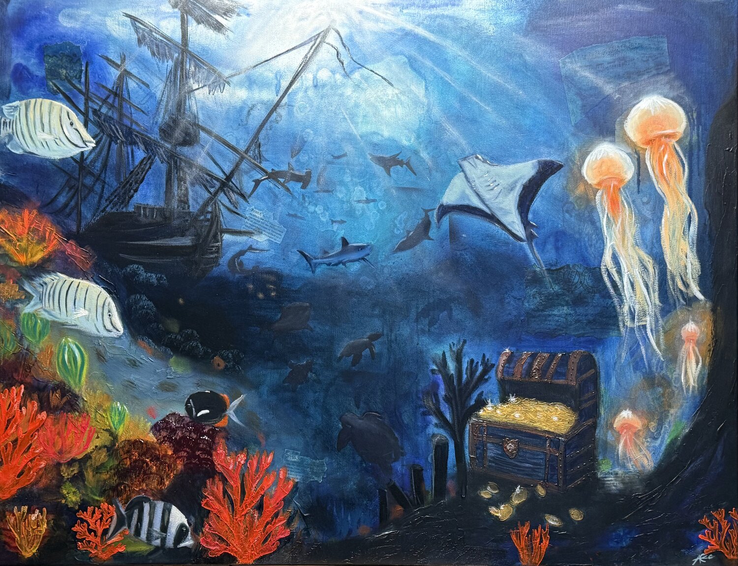Treasure of the Past Ann-Christin Brune Original painting for sale
