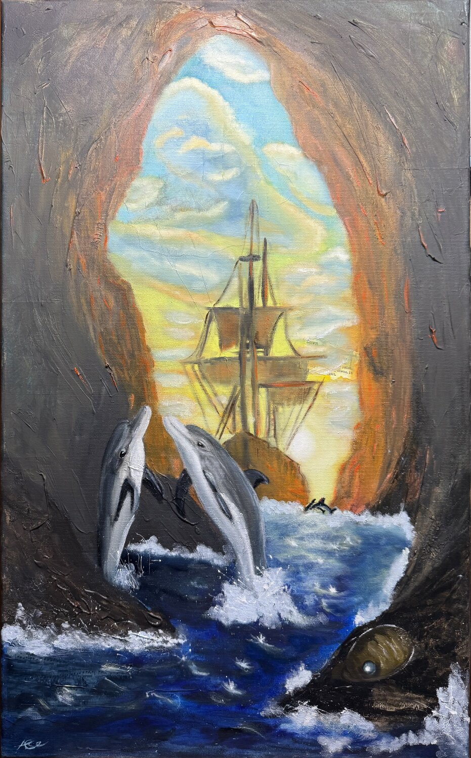 Path of Expedition Ann-Christin Brune Original painting for sale