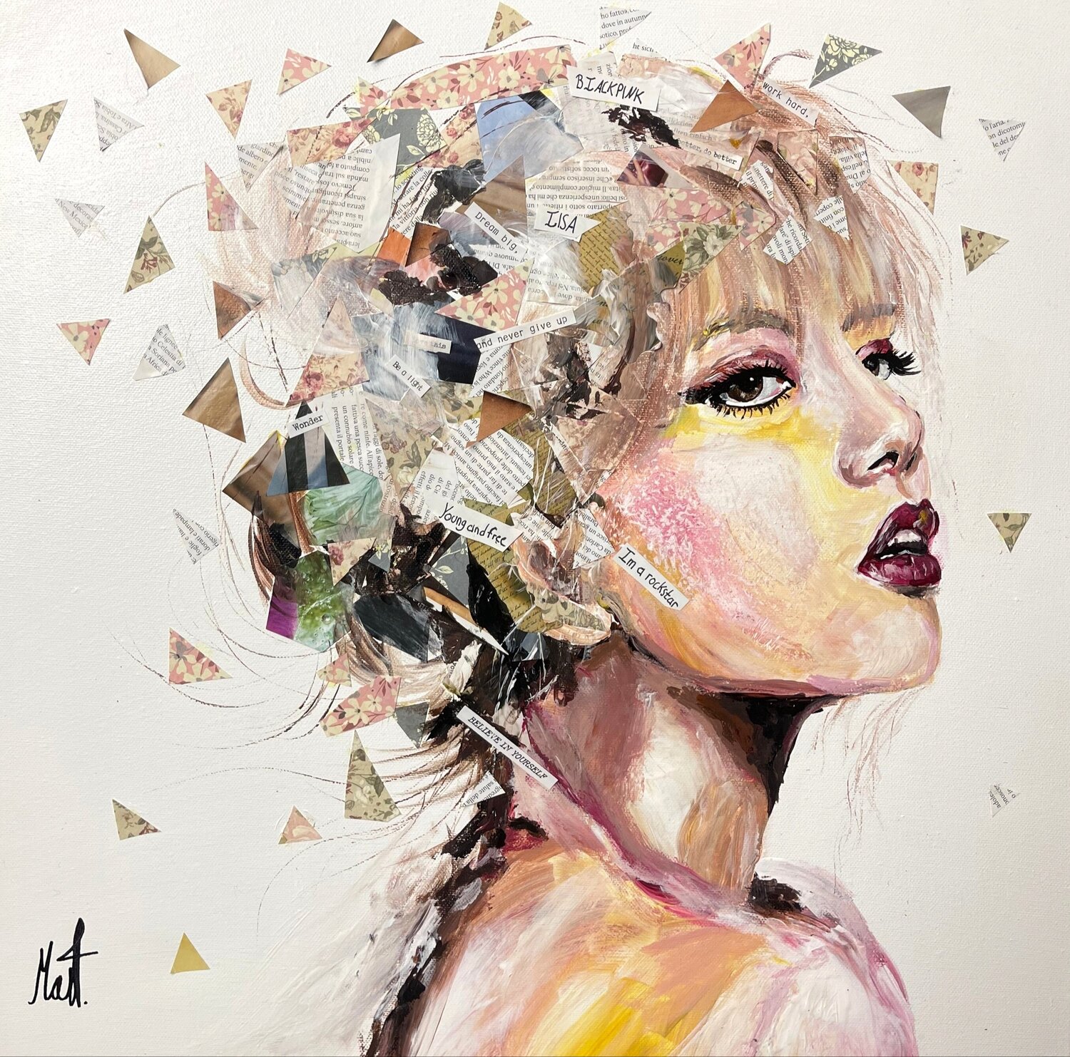 Beautyful Lisa Maximilian Füßl Original painting for sale