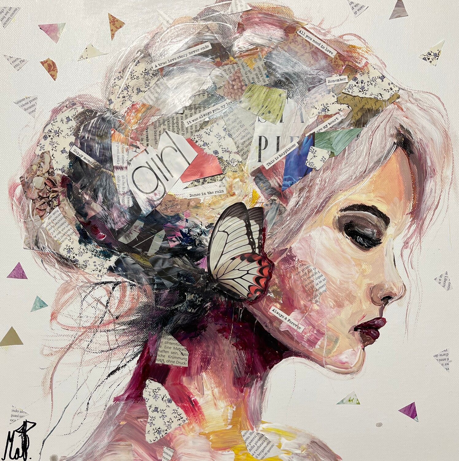 Stay by me Maximilian Füßl Original painting for sale