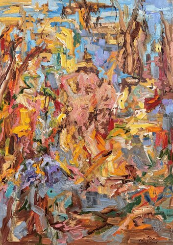 In the Garden by Diana Malivani, Painting for Sale on Select