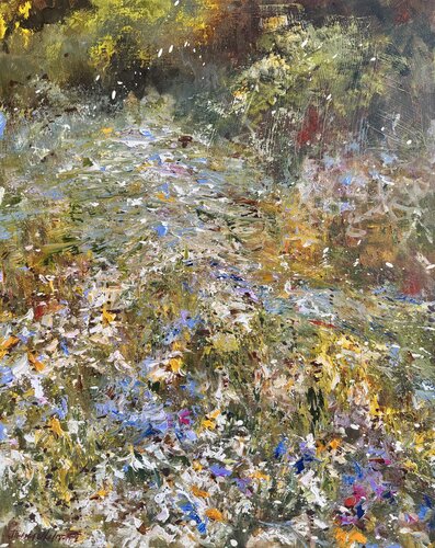 Summer Meadow by Diana Malivani, Painting for Sale on Select