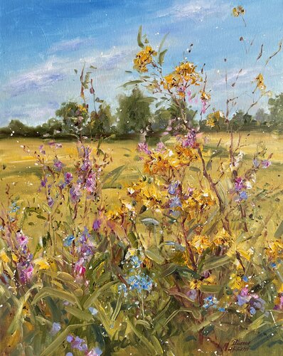 Meadow Grass by Diana Malivani, Painting for Sale on Select