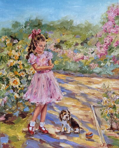In the Park by Diana Malivani, Painting for Sale on Select
