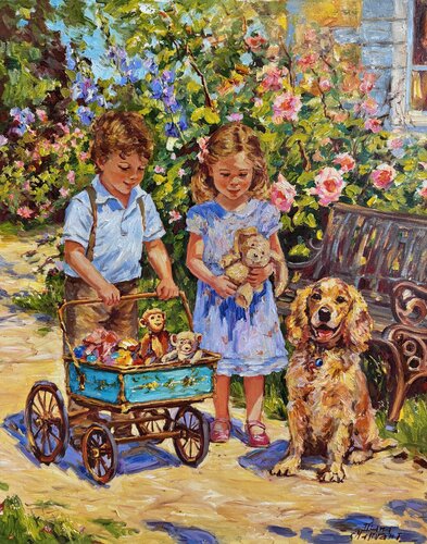 Une journée ensoleillée by Diana Malivani, Painting for Sale on Select
