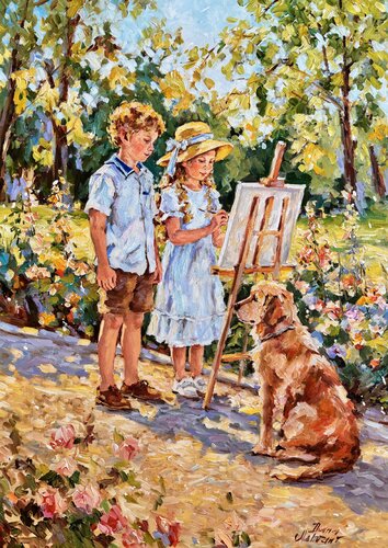 En plein air by Diana Malivani, Painting for Sale on Select