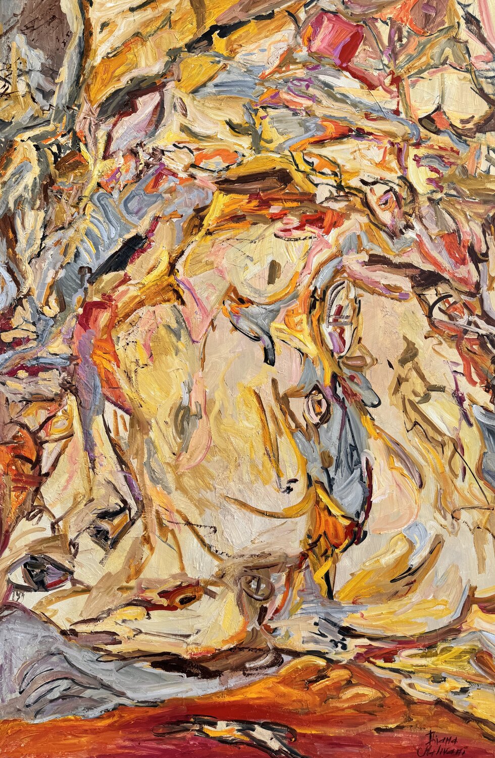 La réciprocité Diana Malivani Original painting for sale