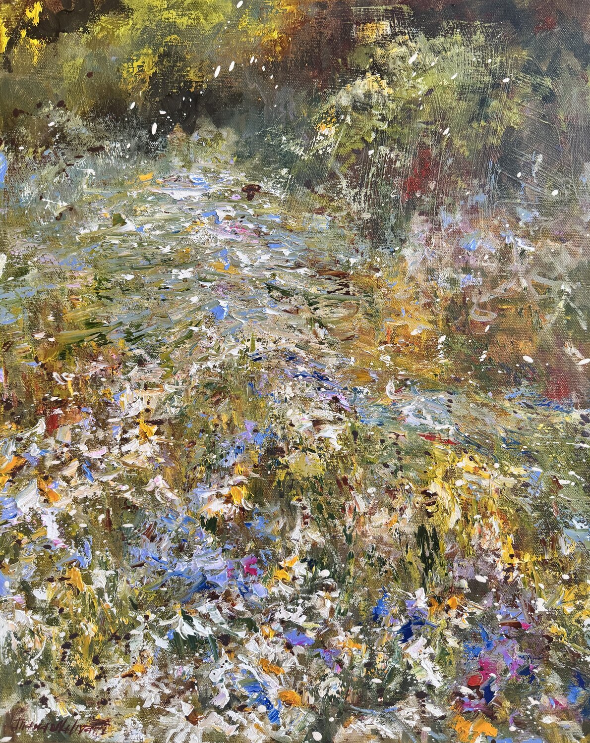 Summer Meadow Diana Malivani Original painting for sale