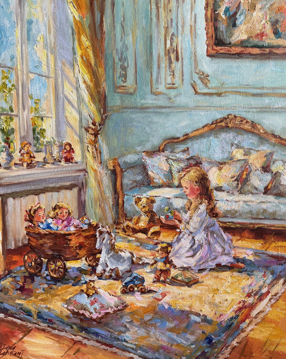 Morning Diana Malivani Original painting for sale