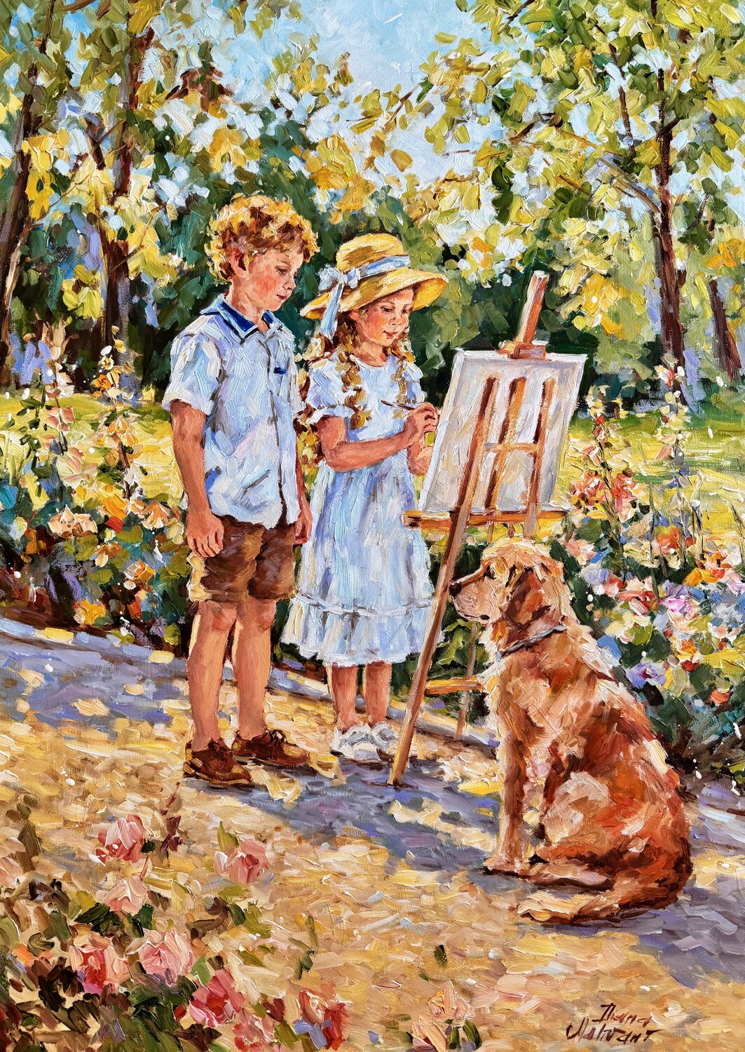 En plein air Diana Malivani Original painting for sale