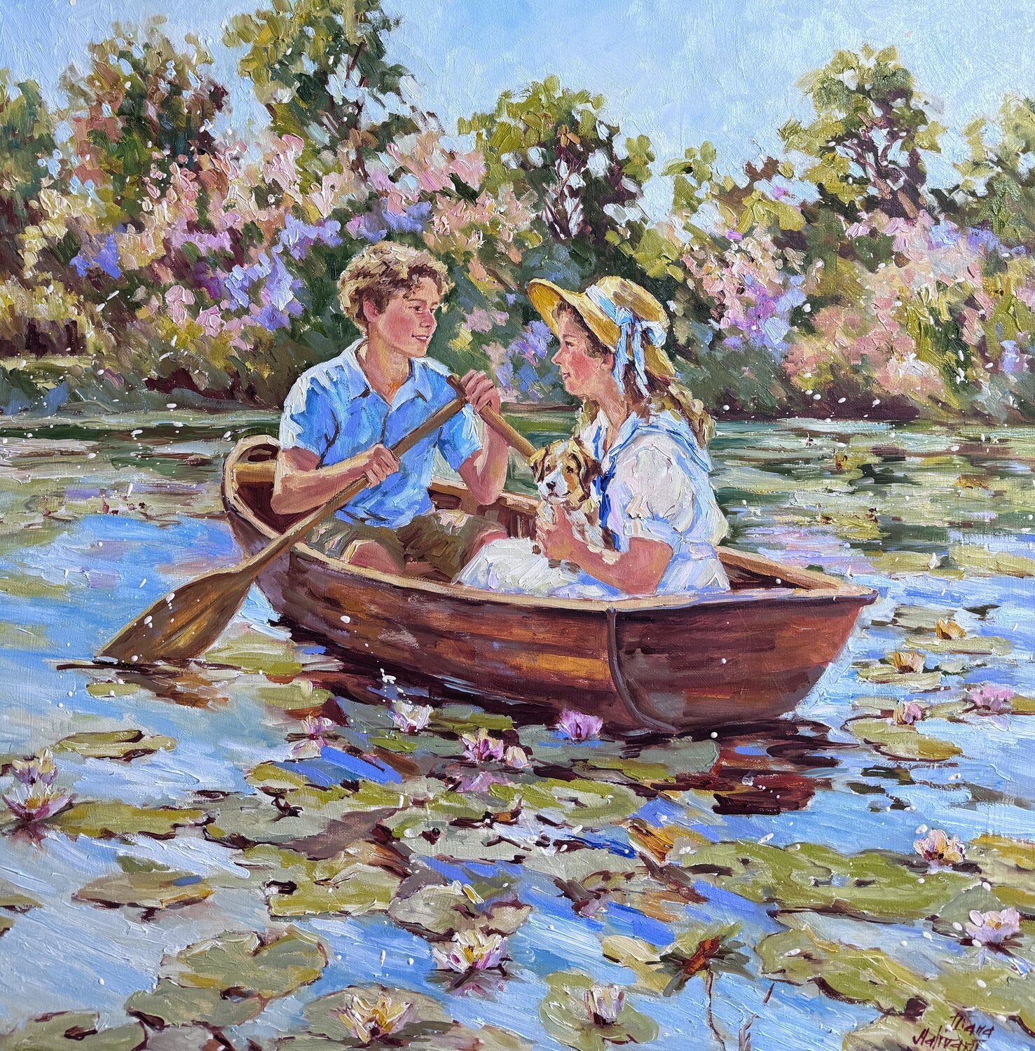 Un après-midi d'été Diana Malivani Original painting for sale