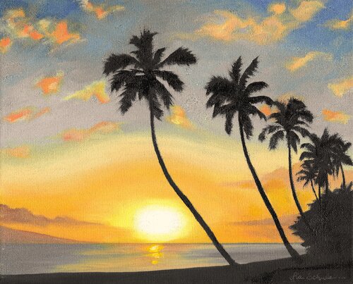 Lahaina Sunset #2 by Lisa Schulaner, Painting for Sale on Select