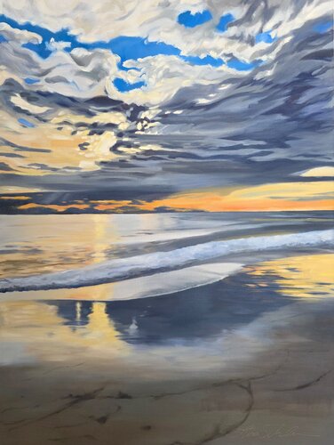 Malibu Sunset von Lisa Schulaner, Malerei kaufen auf Select