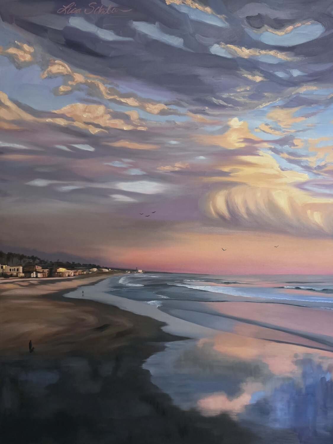 View From The Pier 2 Lisa Schulaner Original painting for sale