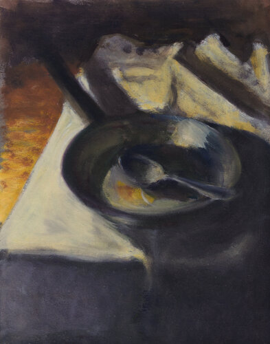 ohne Titel (Pfanne) by Hjalmar Thelen, Painting for Sale on Select