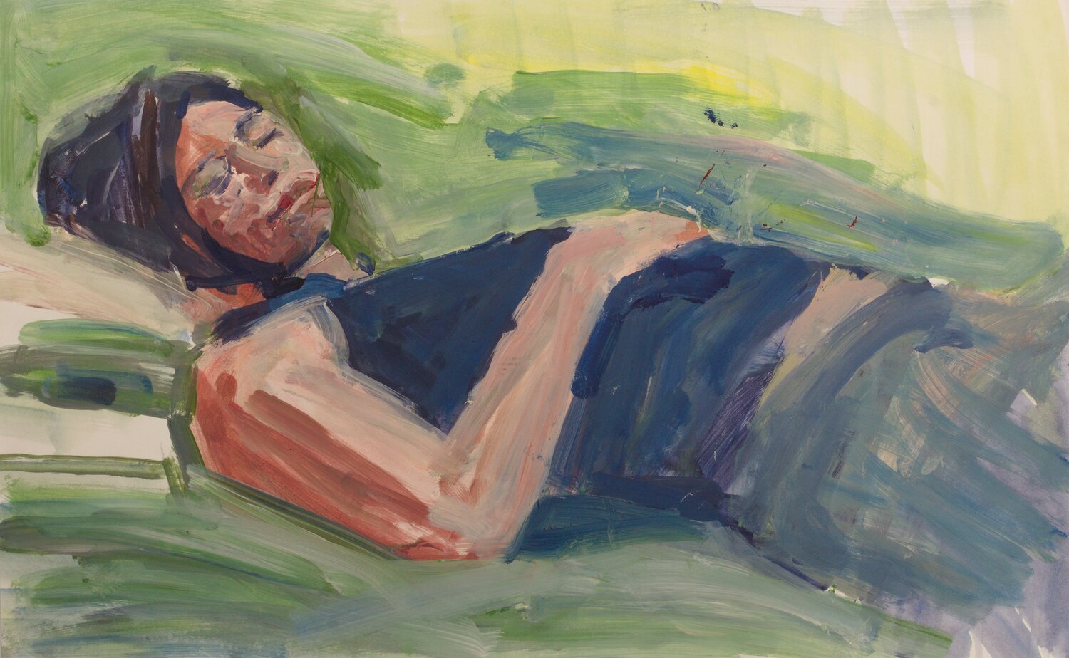 Schlafende Hjalmar Thelen Original painting for sale