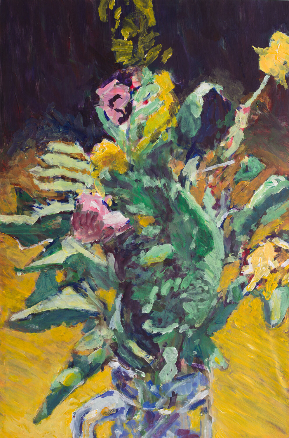 Blumenstrauß im Bierkrug Hjalmar Thelen Original painting for sale