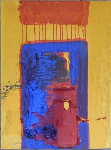 Dérapage grenat by Jean-Roch Focant, Painting for Sale on Select