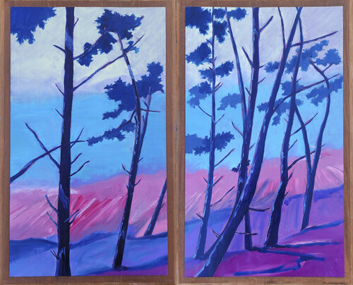 Pins sur plage by Anton PAUL PATRICK STÜRTZER, Painting for Sale on Select