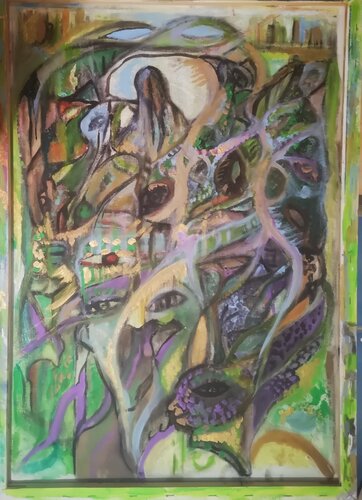 Jardin secret pour Cassandre by Abricodéal ÃŽles, Painting for Sale on Select