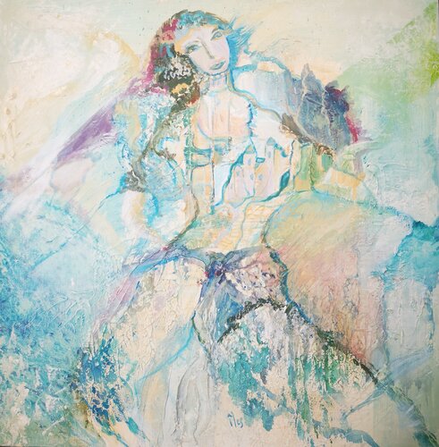 La femme qui danse by Abricodéal ÃŽles, Painting for Sale on Select