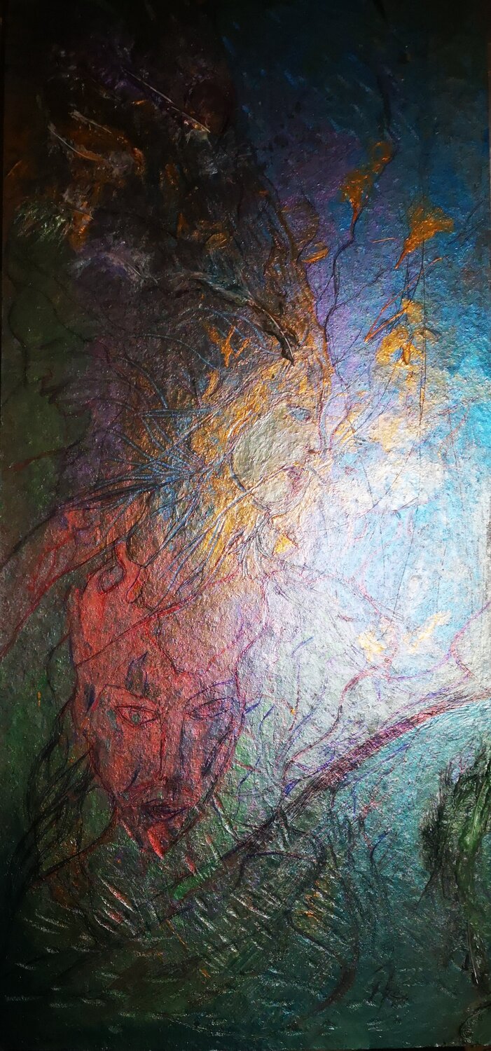 Troubles marins Abricodéal ÃŽles Original painting for sale