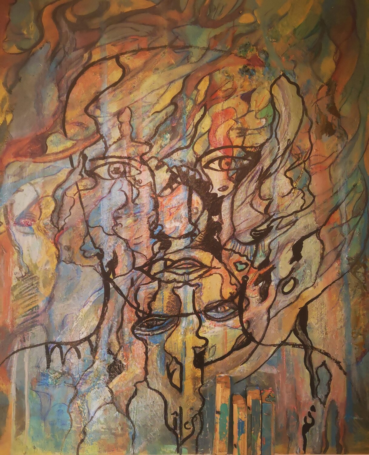 Lucidité Abricodéal ÃŽles Original painting for sale