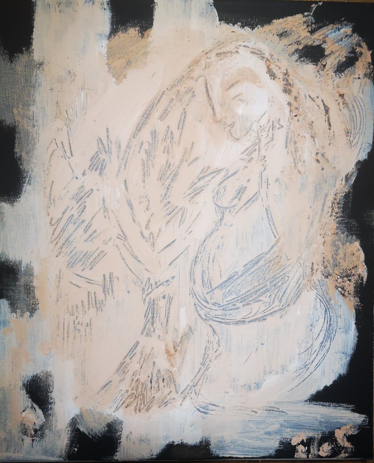 Grossesse Abricodéal ÃŽles Original painting for sale