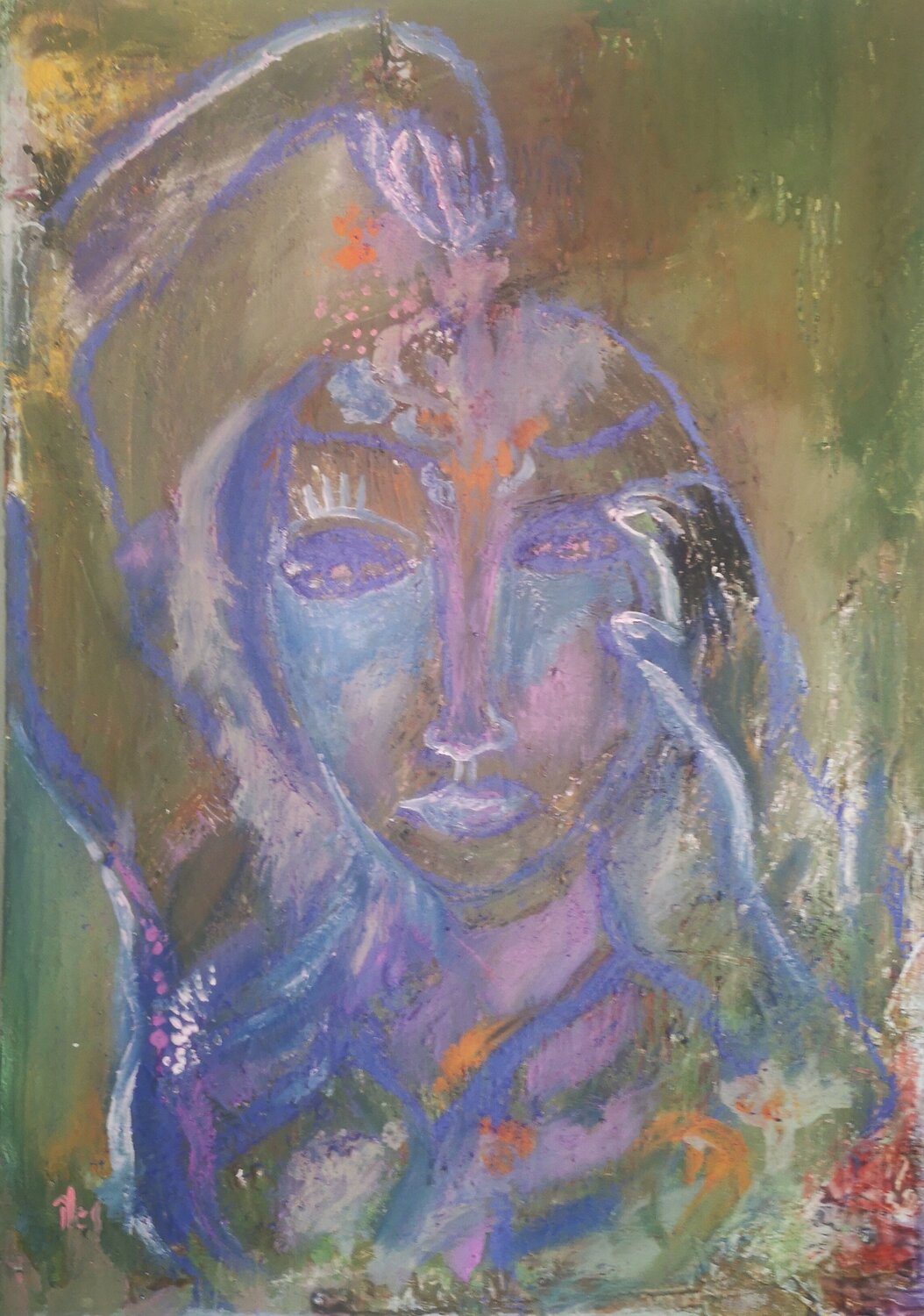 La douche de Cassandre Abricodéal ÃŽles Original painting for sale