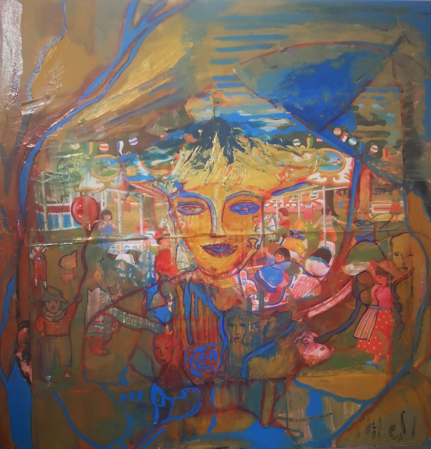 Mary Abricodéal ÃŽles Original painting for sale