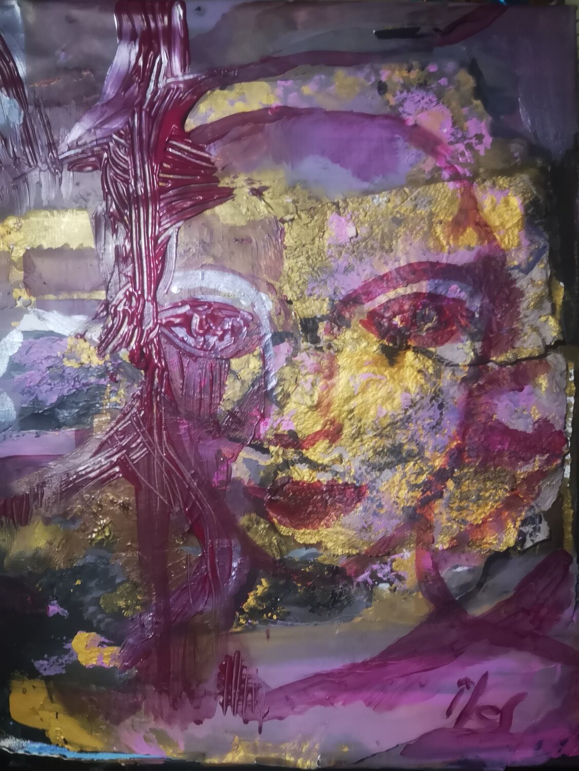 Ecorce de rose Abricodéal ÃŽles Original painting for sale